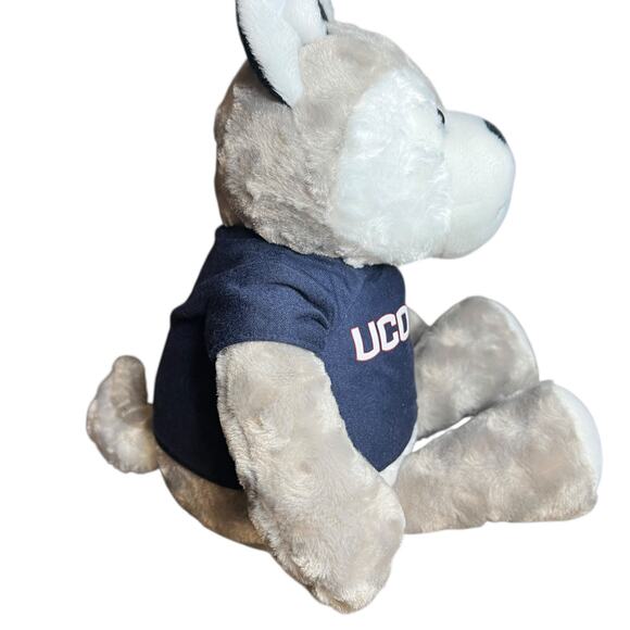 UConn Huskies Stuffed Bear - 14" Jonathan the Husky with UConn shirt - Picture 6 of 10